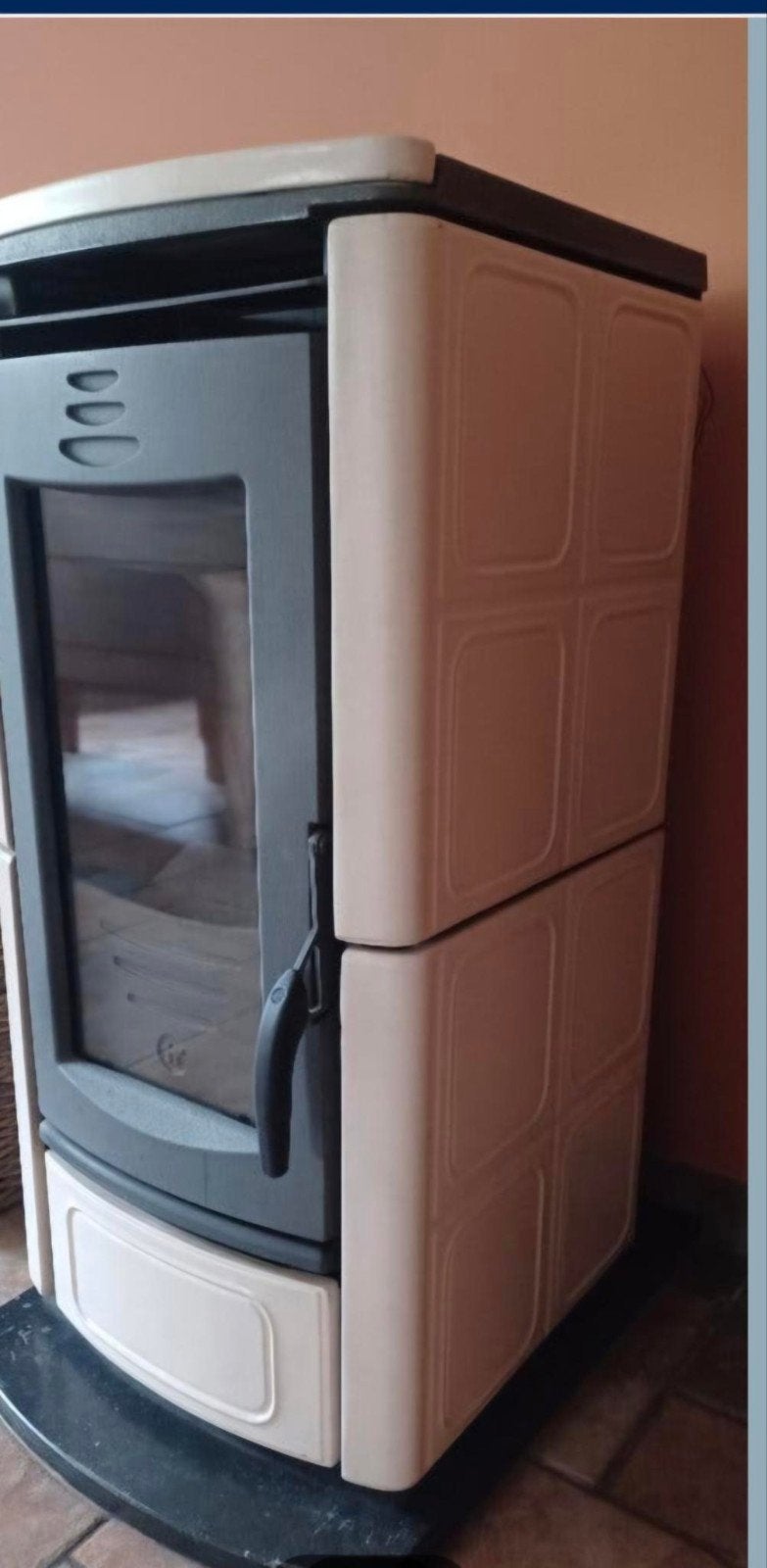thermorossi pelletkachel 9,5 kw, Ophalen, Zo goed als nieuw, Overige brandstoffen, Pelletkachel