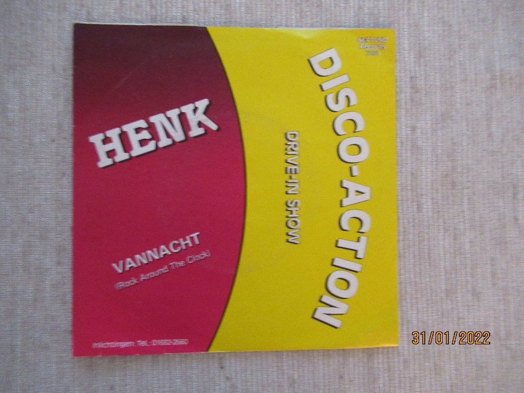 Henk      Vannacht, Gebruikt, Originele persing, 7 inch, Ophalen of Verzenden