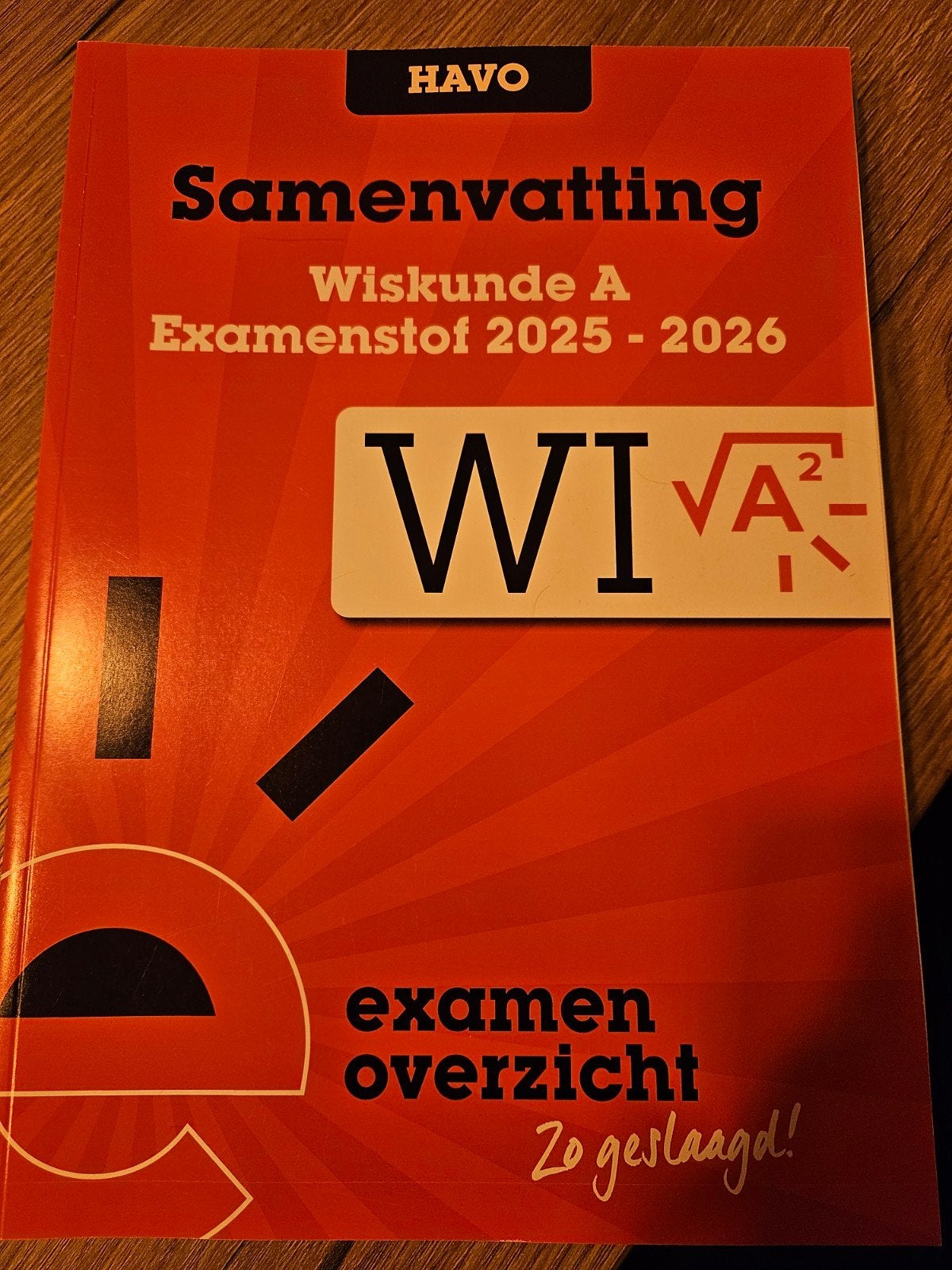 Samenvatting Wiskunde A Examenstof HAVO 2025-2026, Ophalen of Verzenden, Zo goed als nieuw, HAVO, Wiskunde A