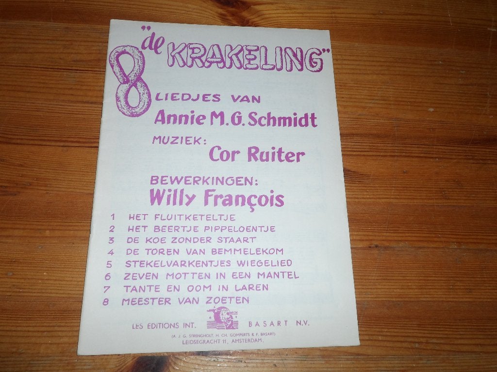 De krakeling - annie m.g. Schmidt / cor ruiter, Zang, Ophalen of Verzenden, Zo goed als nieuw, Artiest of Componist