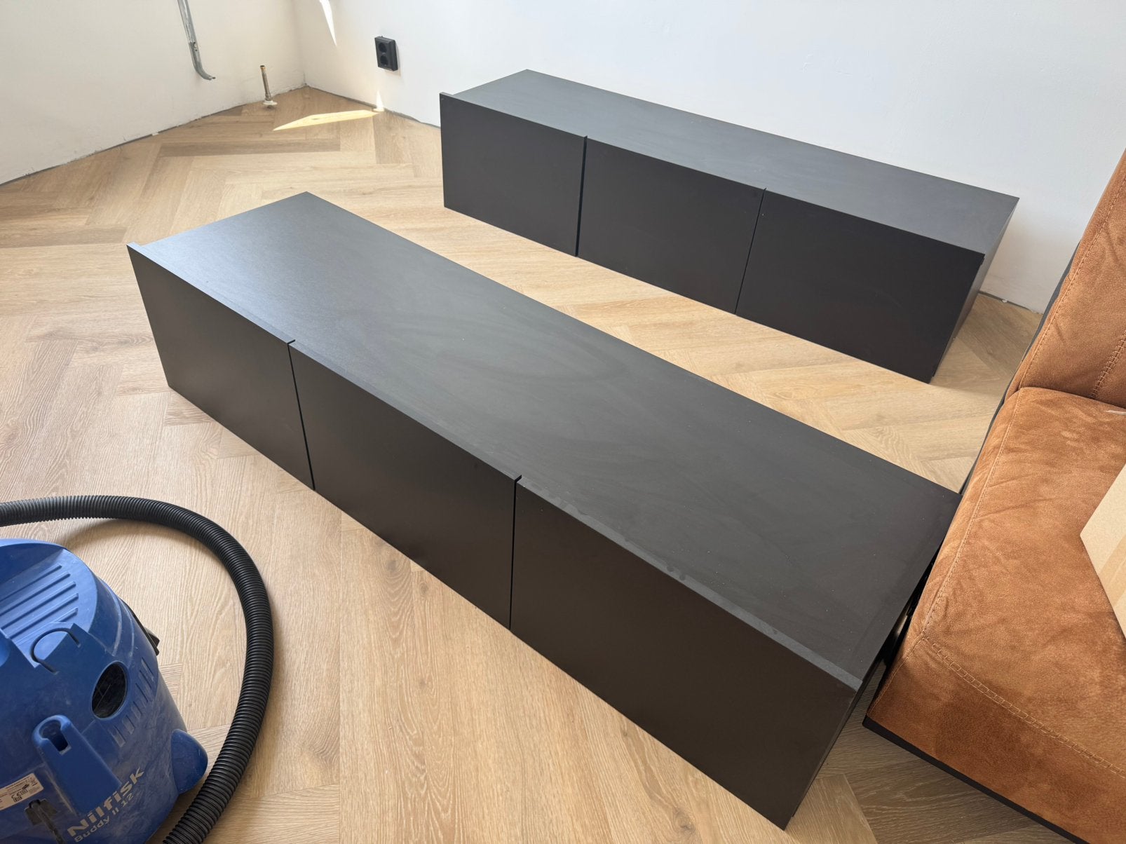 TV-kast zwevend, Ophalen, Zo goed als nieuw, 200 cm of meer, Minder dan 100 cm