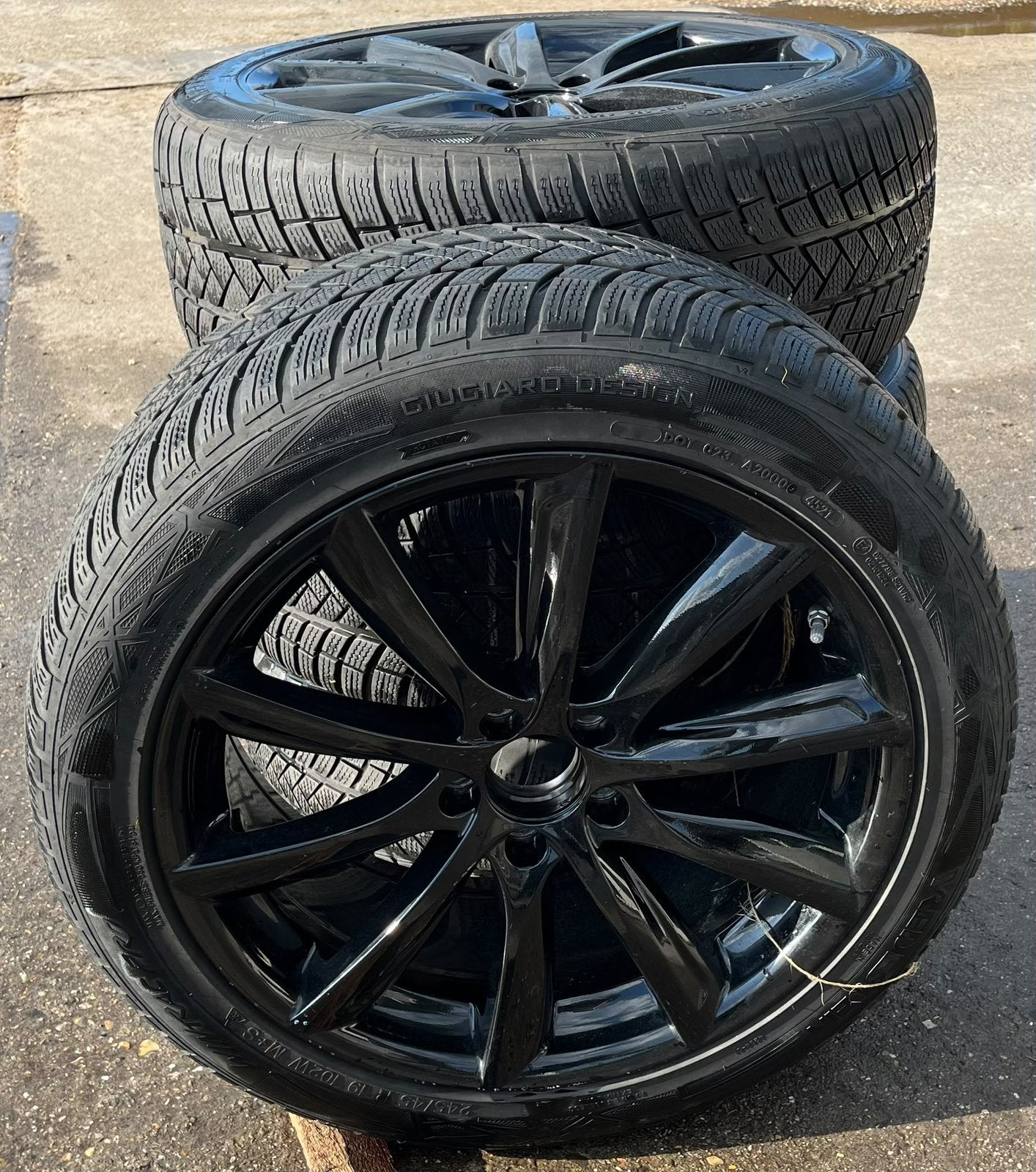 Mercedes winterbanden, Auto-onderdelen, Banden en Velgen, Banden en Velgen, Winterbanden, Ophalen, 19 inch