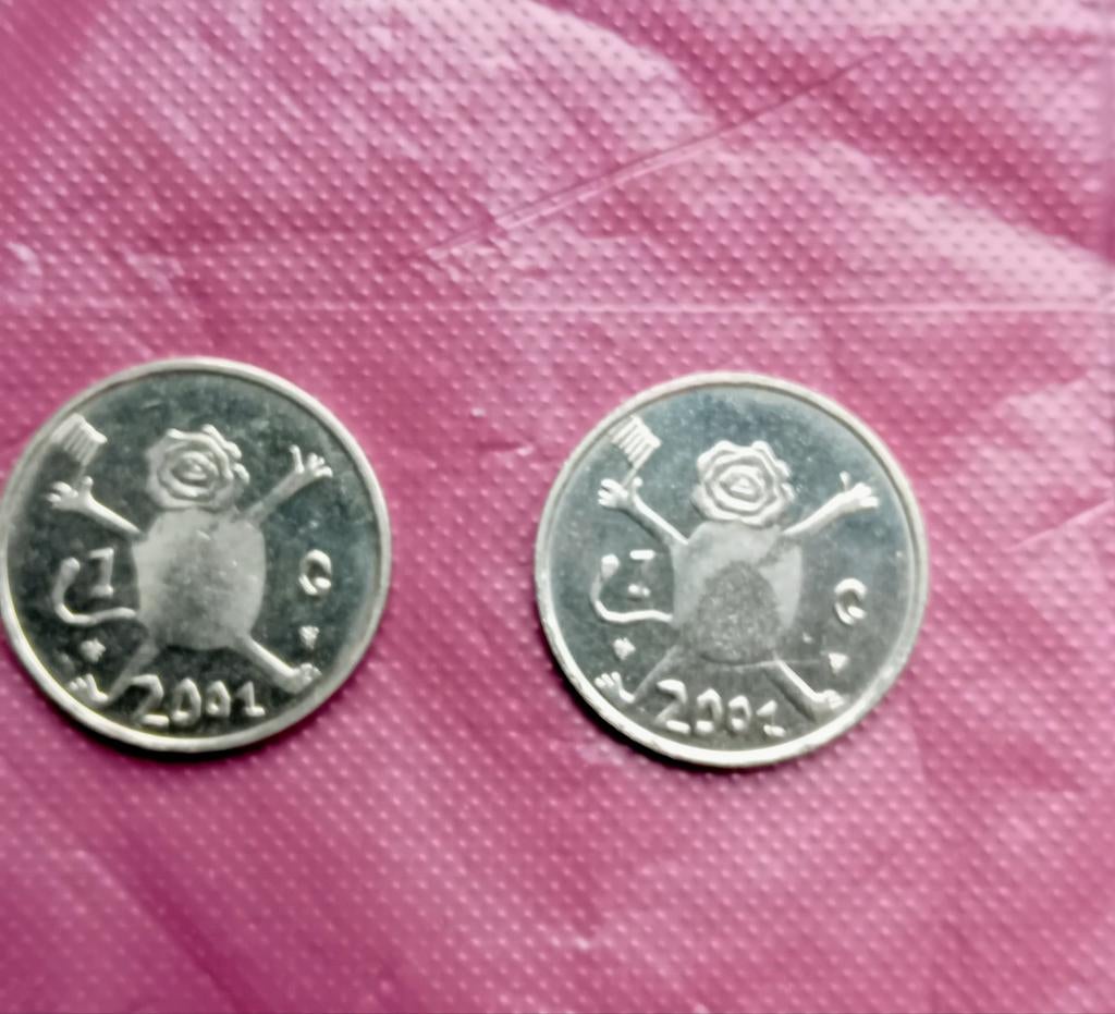 2 Loeki guldens 2001, Postzegels en Munten, Munten | Nederland, Ophalen of Verzenden, Koningin Beatrix, 1 gulden