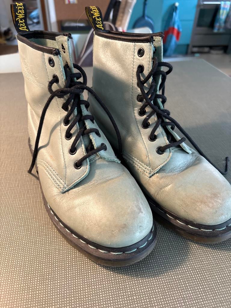 Dr. Martens 1460 Pascal Boots - Lichtgroen maat 40, Ophalen of Verzenden, Gedragen, Groen, Lage of Enkellaarzen