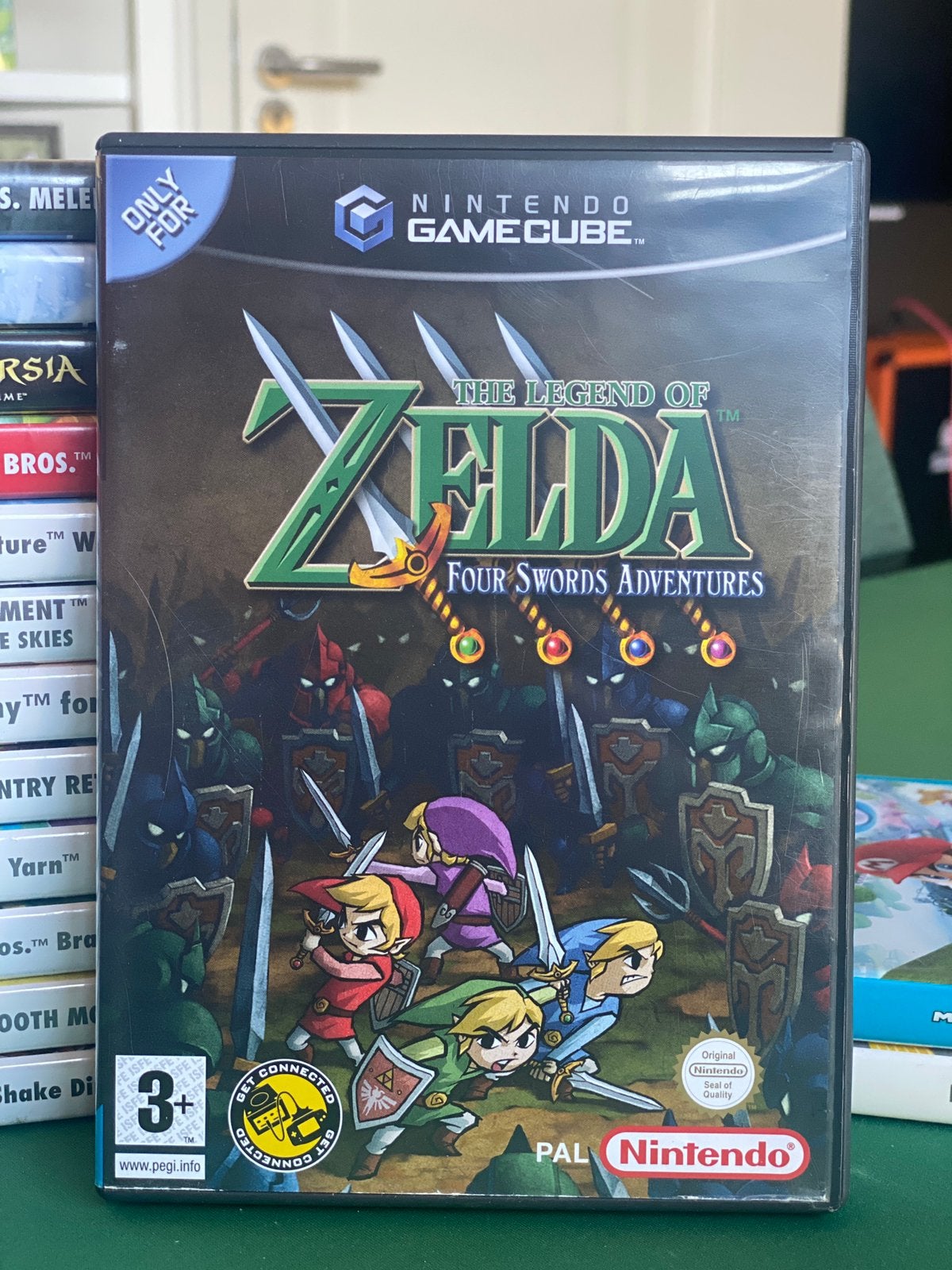 Zelda - Four Swords Adventures Nintendo Gamecub/ Wii, Spelcomputers en Games, Games | Nintendo GameCube, Avontuur en Actie, 1 speler