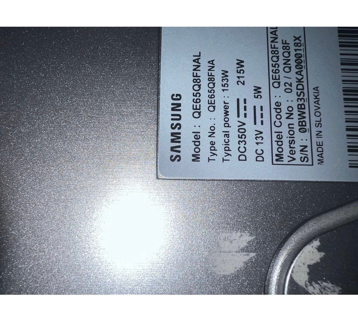 Defecte Samsung QE65Q8FNAL QLED TV met One Connect Box, Ophalen, QLED, Samsung, 4k (UHD)