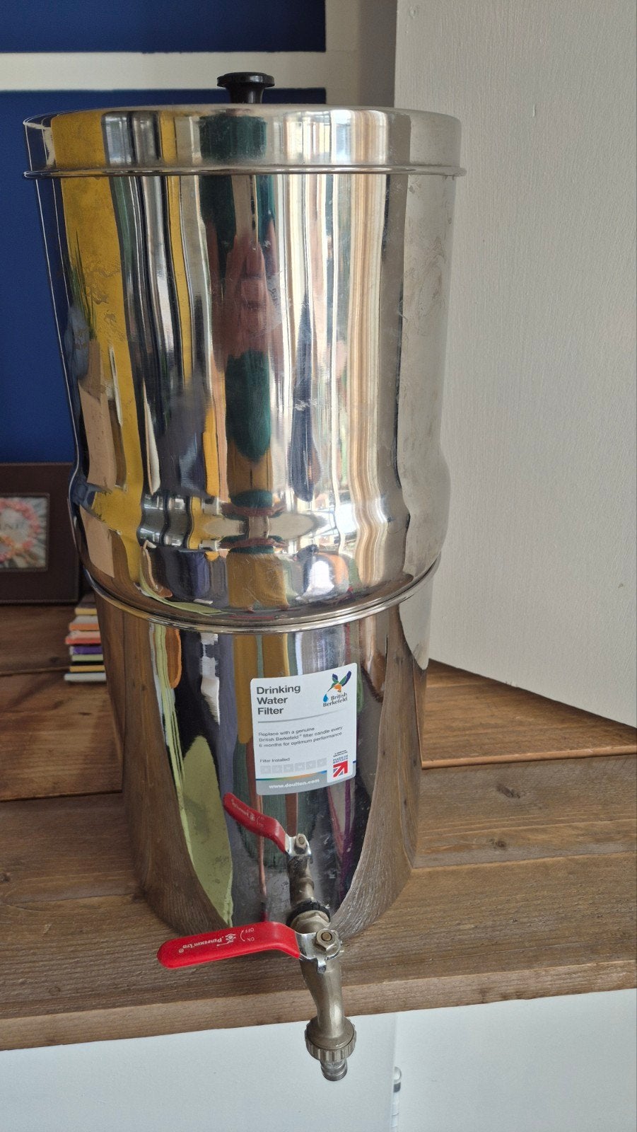 British Berkefeld Drinkwaterfilter - Roestvrij 22,7 liter St, Ophalen, Overige typen, Zilver, Zo goed als nieuw