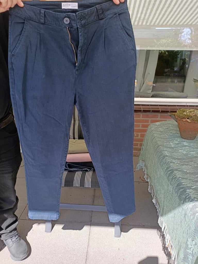 Primark Denim Co. Donkerblauwe Broek Maat maat 44, Blauw, Maat 42/44 (L), Ophalen of Verzenden, Driekwart