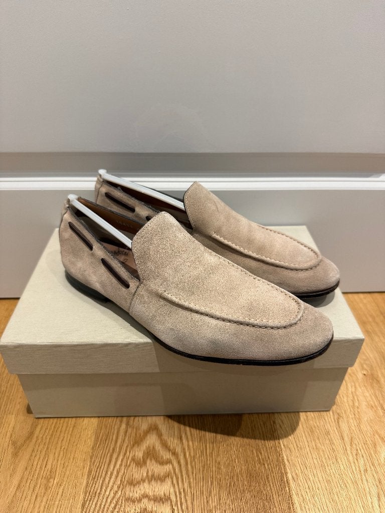 Santoni Loafers | UK 6 | (307), Loafers, Bruin, Verzenden, Zo goed als nieuw