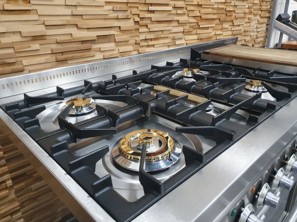 🔥Luxe Boretti Majestic Fornuis 150cm RVS 2 ovens 8 pits, Witgoed en Apparatuur, Fornuizen, Niet ingevuld, 60 cm of meer, Niet ingevuld