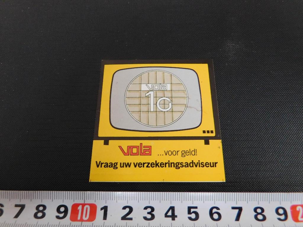 sticker VOLA voor geld !  GK812, Verzamelen, Stickers, Ophalen, Zo goed als nieuw