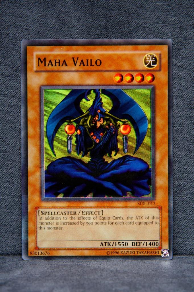 Yu-Gi-Oh! Maha Vailo MRL Super Rare NM, Ophalen of Verzenden, Zo goed als nieuw, Losse kaart, Foil