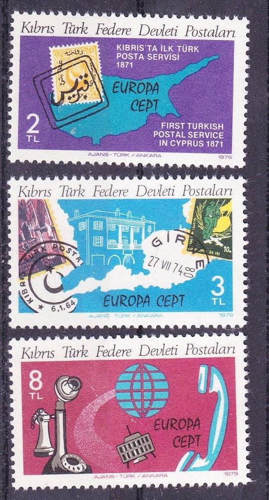 Turks Cyprus 1979 pf mi 71 - 73, Postzegels en Munten, Ophalen of Verzenden, Overige landen, Postfris