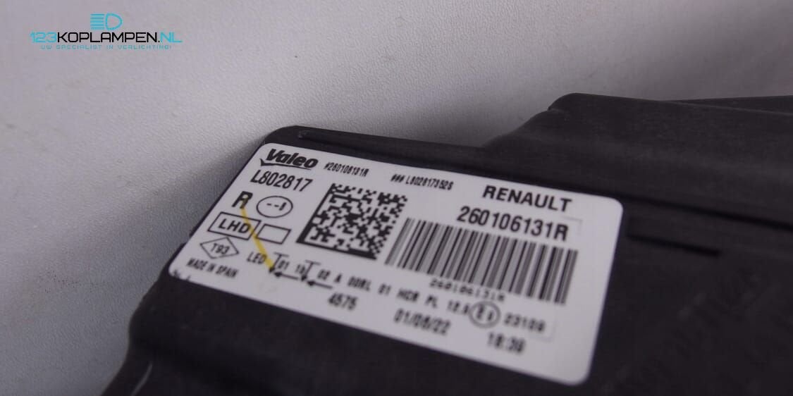 Renault Megane Facelift Full Led Koplamp rechts, Gebruikt, -, Renault, -