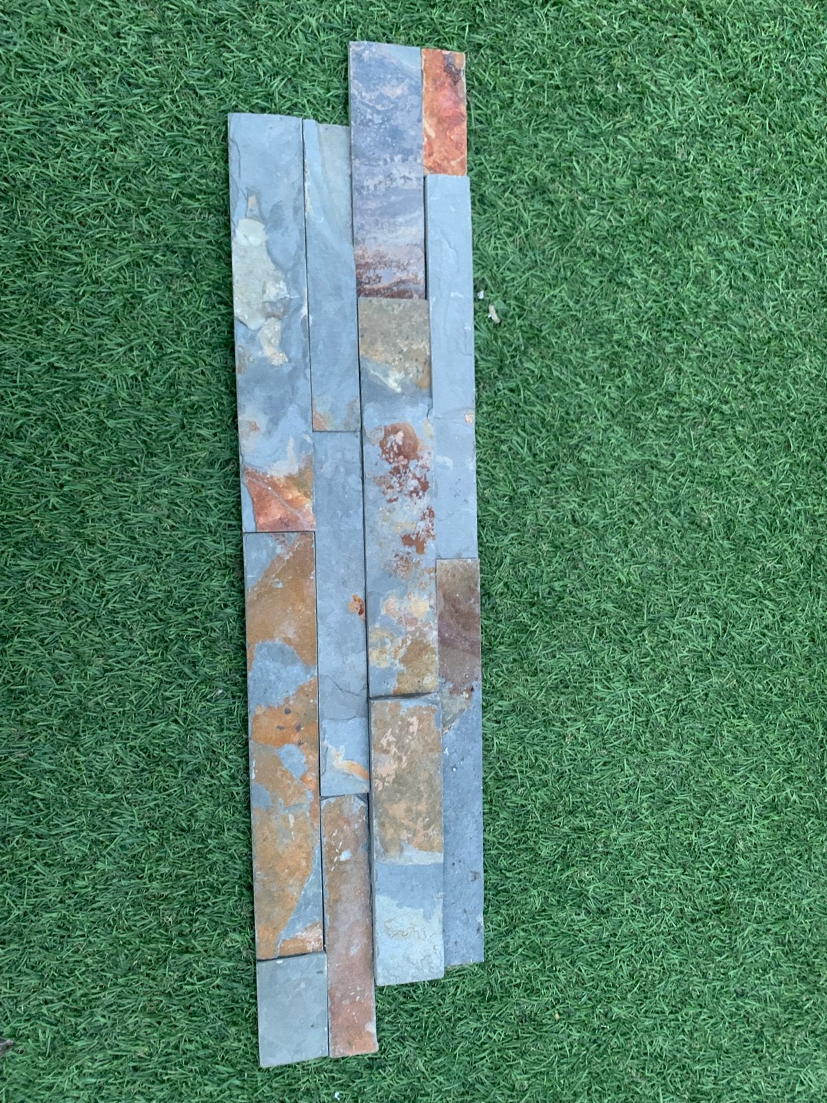 Natuursteen Strips Wandtegels - Rustiek en Duurzaam, Doe-het-zelf en Verbouw, Tegels, Ophalen, Wandtegels, Zo goed als nieuw, Minder dan 5 m²