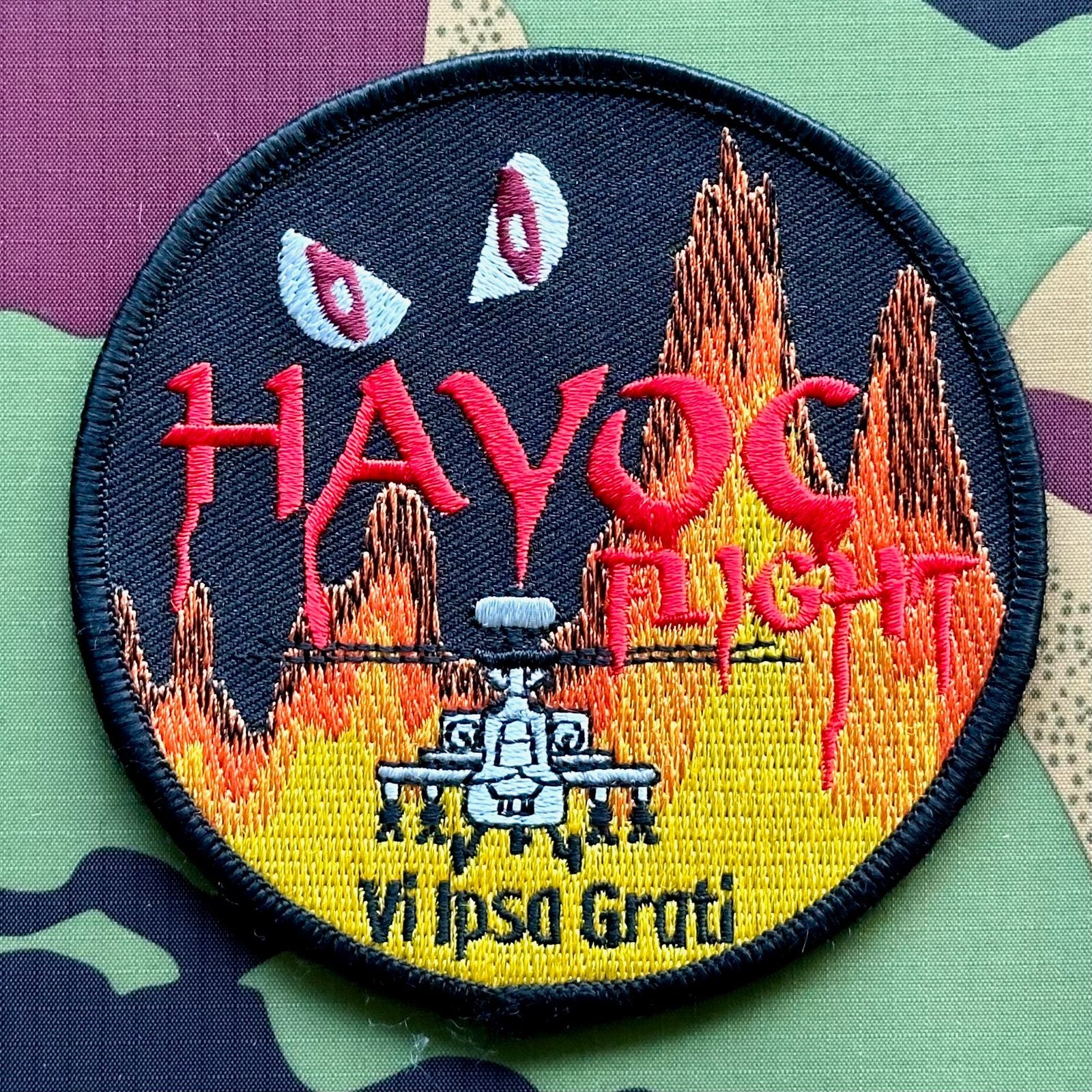 Patch RNLAF 301 SQN Havoc Flight, Verzamelen, Militaria | Algemeen, Ophalen of Verzenden, Luchtmacht, Nederland, Embleem of Badge