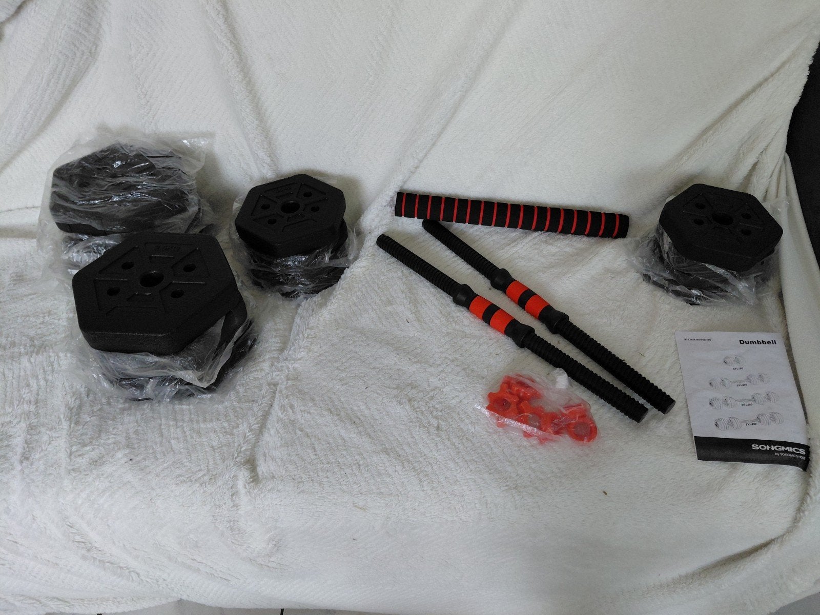 Nieuwe Songmics Dumbbell Set 30 KG - Verstelbare Halters, Ophalen, Nieuw, Dumbbell