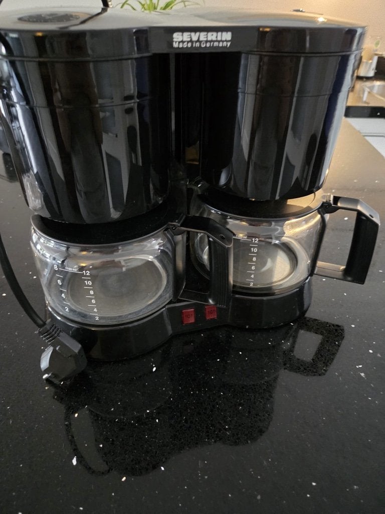 Severin KA 5802 duo koffiezetapparaat kleur zwart, Ophalen, Gebruikt, 10 kopjes of meer, Koffiemachine