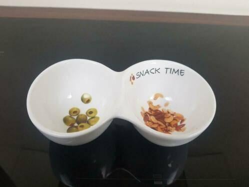 nieuw snackkommetje, 2 vakjes, Huis en Inrichting, Keuken | Servies, Overige typen, Nieuw, Ophalen of Verzenden, Overige stijlen