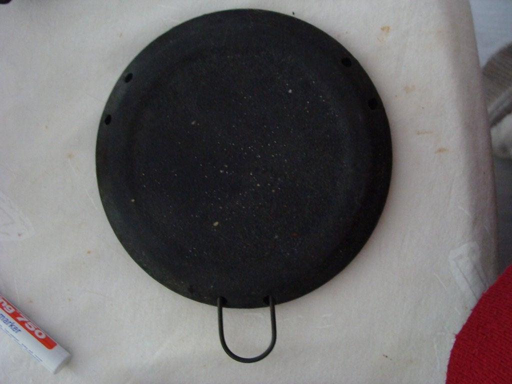 Te koop 3 verschillende warmhoud plaatjes voor op gas, Overige typen, Ophalen of Verzenden, Metaal, Zwart