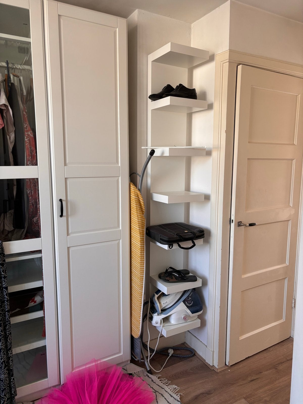 IKEA wandrek LACK WIT, Huis en Inrichting, Ophalen, Minder dan 50 cm, Gebruikt, 150 tot 200 cm