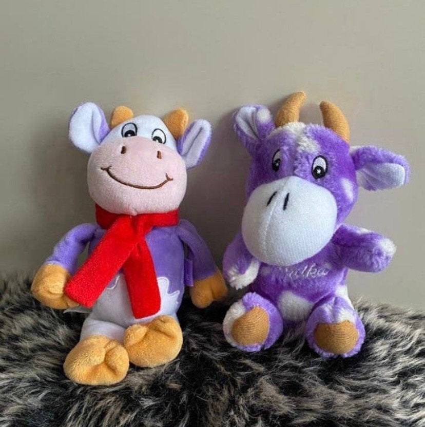 Milka koe knuffels, Verzenden, Zo goed als nieuw, Koe