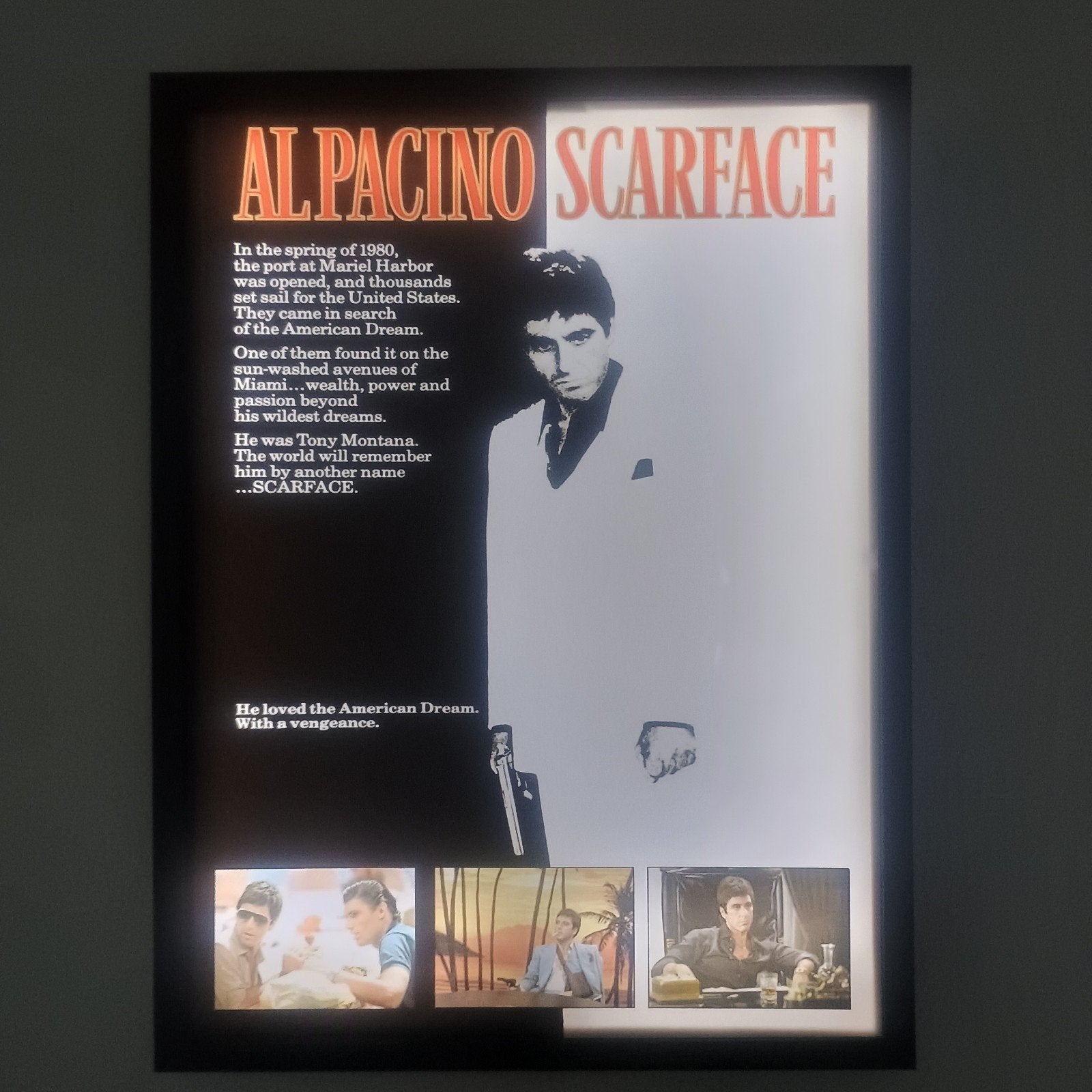 Scarface lightbox, Verzenden