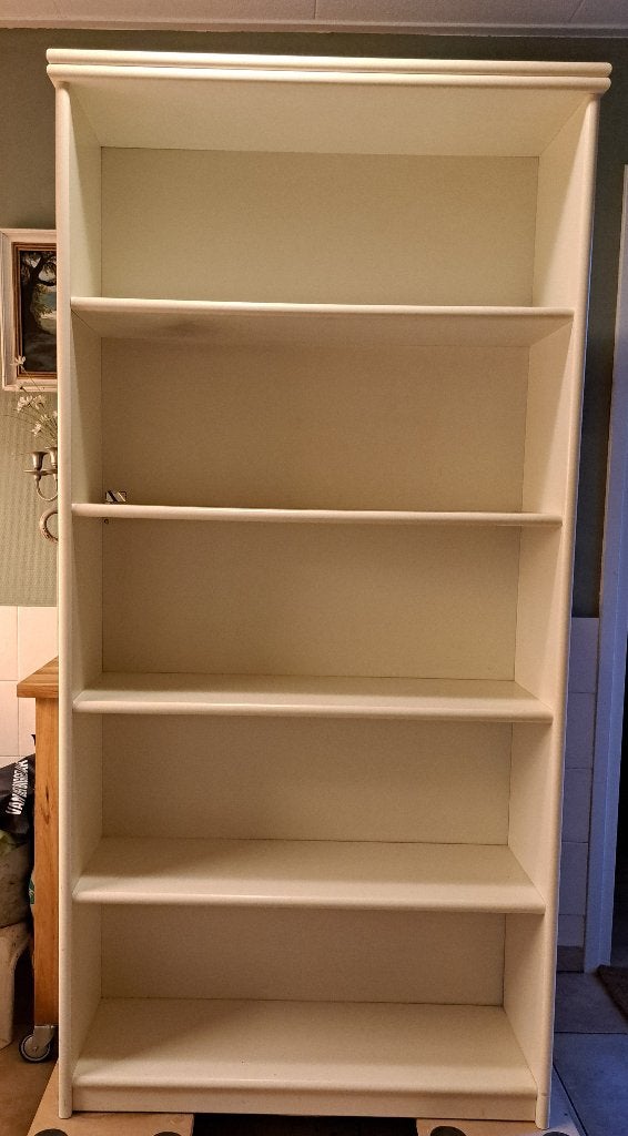 Boekenkast wit (185x90x30), Huis en Inrichting, Ophalen, Met plank(en), Gebruikt, 50 tot 100 cm