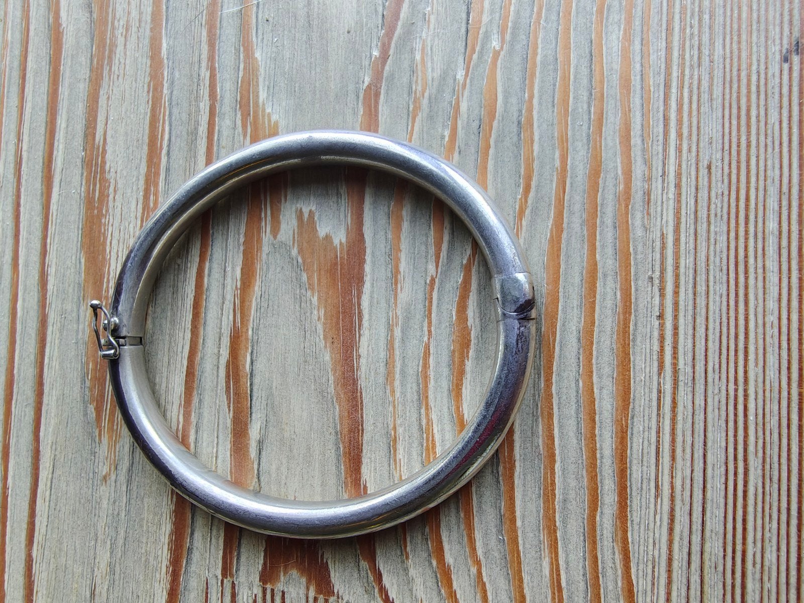 Set van 2 zilveren 925 armbanden, gedraaid en glad Vintage, Sieraden, Tassen en Uiterlijk, Armbanden, Ophalen of Verzenden, Gebruikt