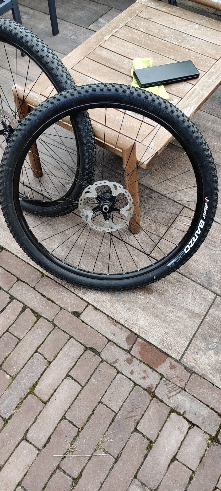 Nonboost 29 inch MTB wielset Shimano XT banden, remschijfen., Fietsen en Brommers, Ophalen of Verzenden, Mountainbike