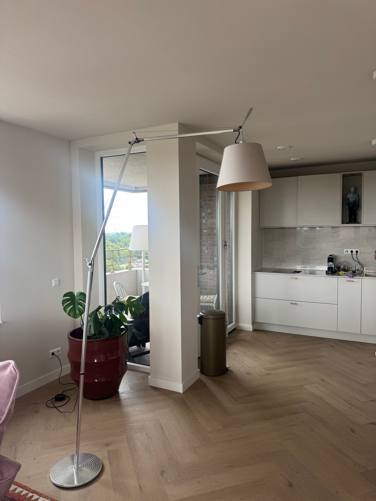 Artemide Tolomeo Mega Vloerlamp - 36 cm kap, Ophalen, Gebruikt, 200 cm of meer, E27 (groot)