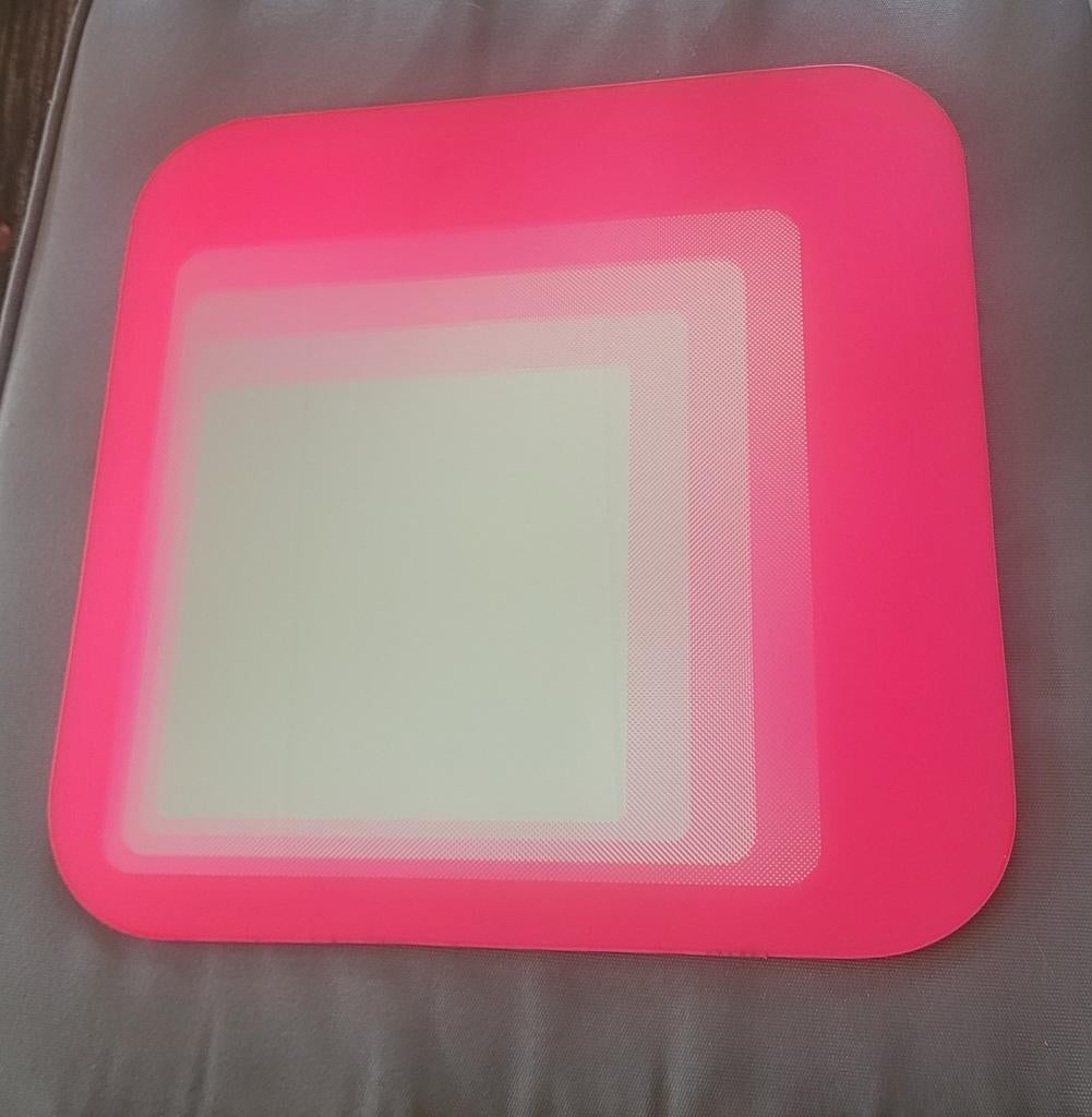 Vintage Ikea Spiegel / Hylkje / 90s / space age stijl / roze, Verzamelen, Ophalen of Verzenden