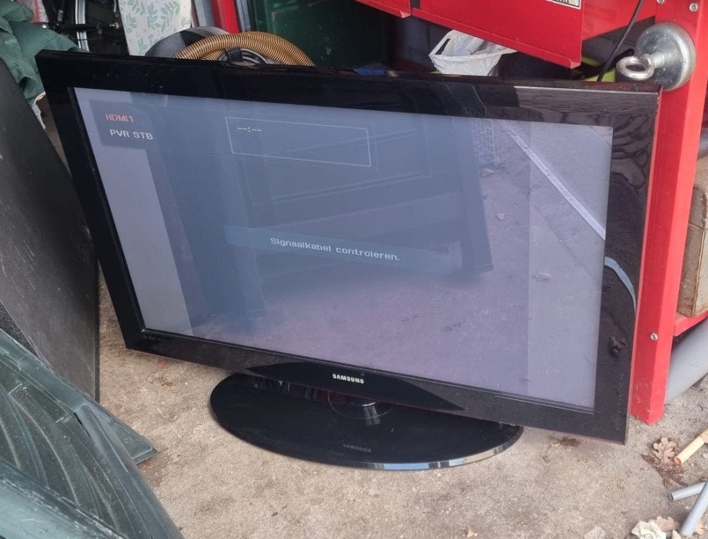 Samsung plasma TV incl kabel en voet, Ophalen, Gebruikt, 50 Hz, LCD