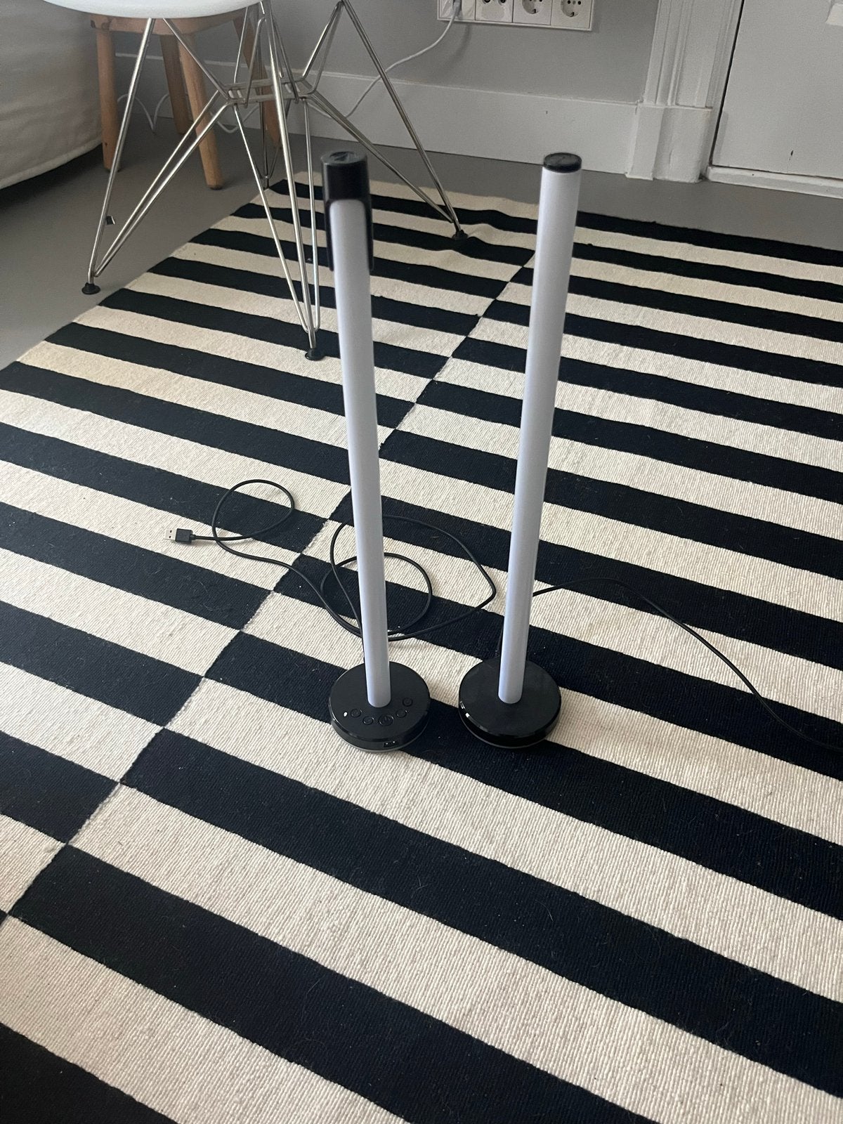Set van 2 RGB LED Lichtstaven met USB-aansluiting, Ophalen of Verzenden, Zo goed als nieuw