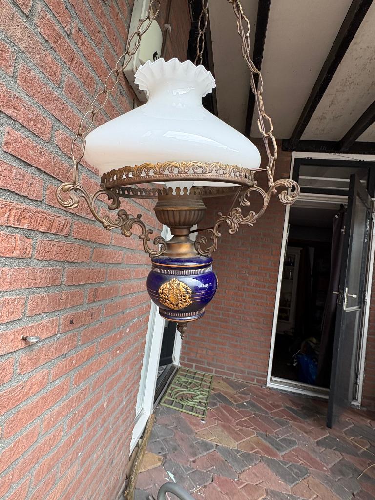 Omgebouwde olielamp, Antiek en Kunst, Ophalen