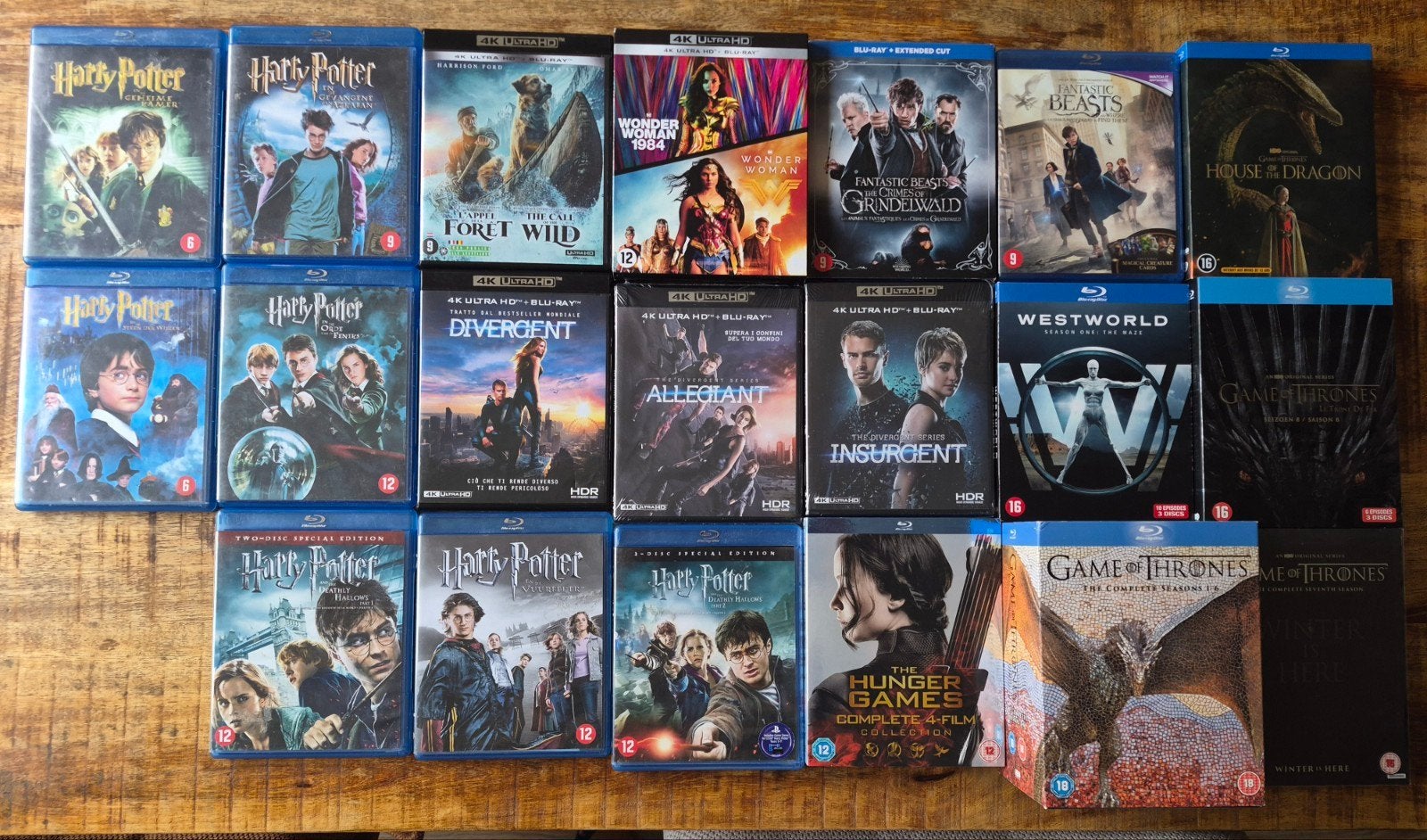 Blu-ray en 4K UHD collectie: GoT, HP en meer, Vanaf 16 jaar, Nederlands, Ophalen of Verzenden, Zo goed als nieuw