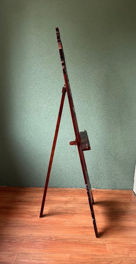 Decoratieve houten schildersezel., Overige onderwerpen, Art deco, 1 meter - 2 meter, Hout