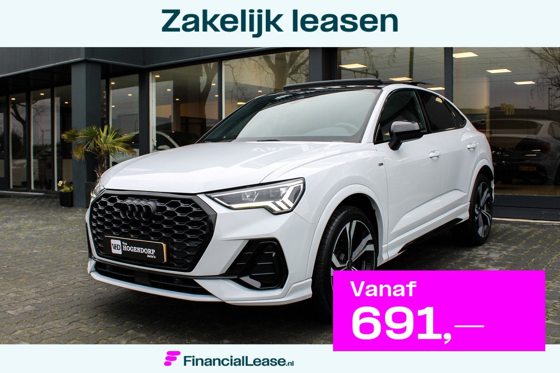 Audi Q3 SPORTBACK 35 TFSI S Edition PANO NAVI MATRIX KEYLESS, Automatische klimaatregeling, 4 cilinders, 150 pk, 1505 kg