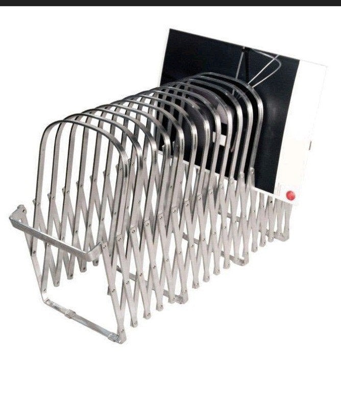 Prachtige design Caroussel Radius harmonica rekjes, Gebruikt, Modern, Verzenden, Tijdschriftenrek