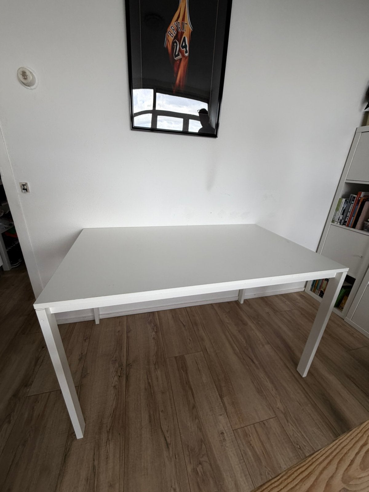 Witte ikea tafel 125x74 cm, Ophalen, Zo goed als nieuw, Rechthoekig, 50 tot 100 cm