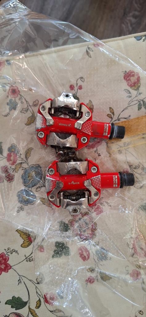 LOOK X-Track MTB Klikpedalen - Rood SPD Compatibel, Ophalen of Verzenden, Gebruikt, LOOK