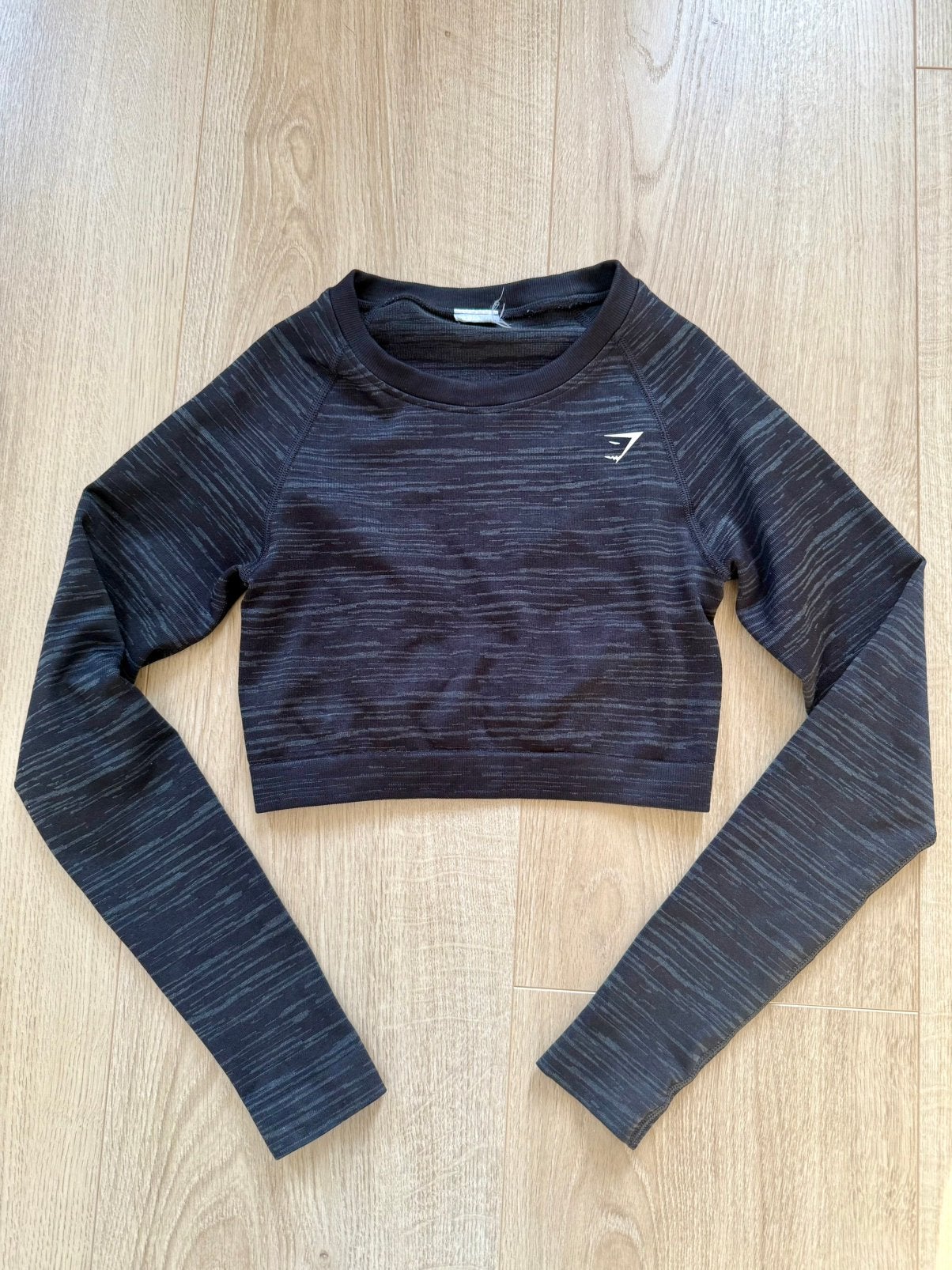 Sporttop zwart & grijs - Gymshark, Zwart, Ophalen of Verzenden, Maat 34 (XS) of kleiner, Fitness of Aerobics