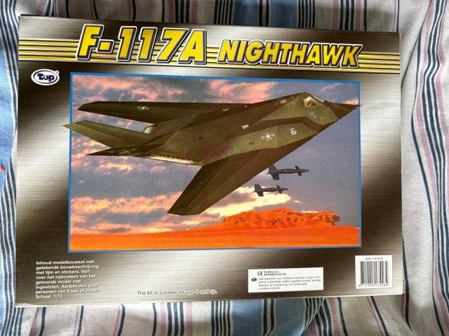 Bouwdoos 1:72 TOP F-117A Nighthawk, Overige merken, 1:72 tot 1:144, Nieuw, Ophalen of Verzenden