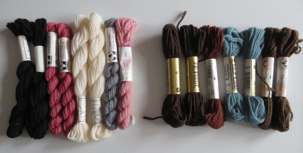 Borduurwol  15 kluwen, Hobby en Vrije tijd, Borduren en Borduurmachines, Nieuw, Overige typen, Handborduren, Ophalen