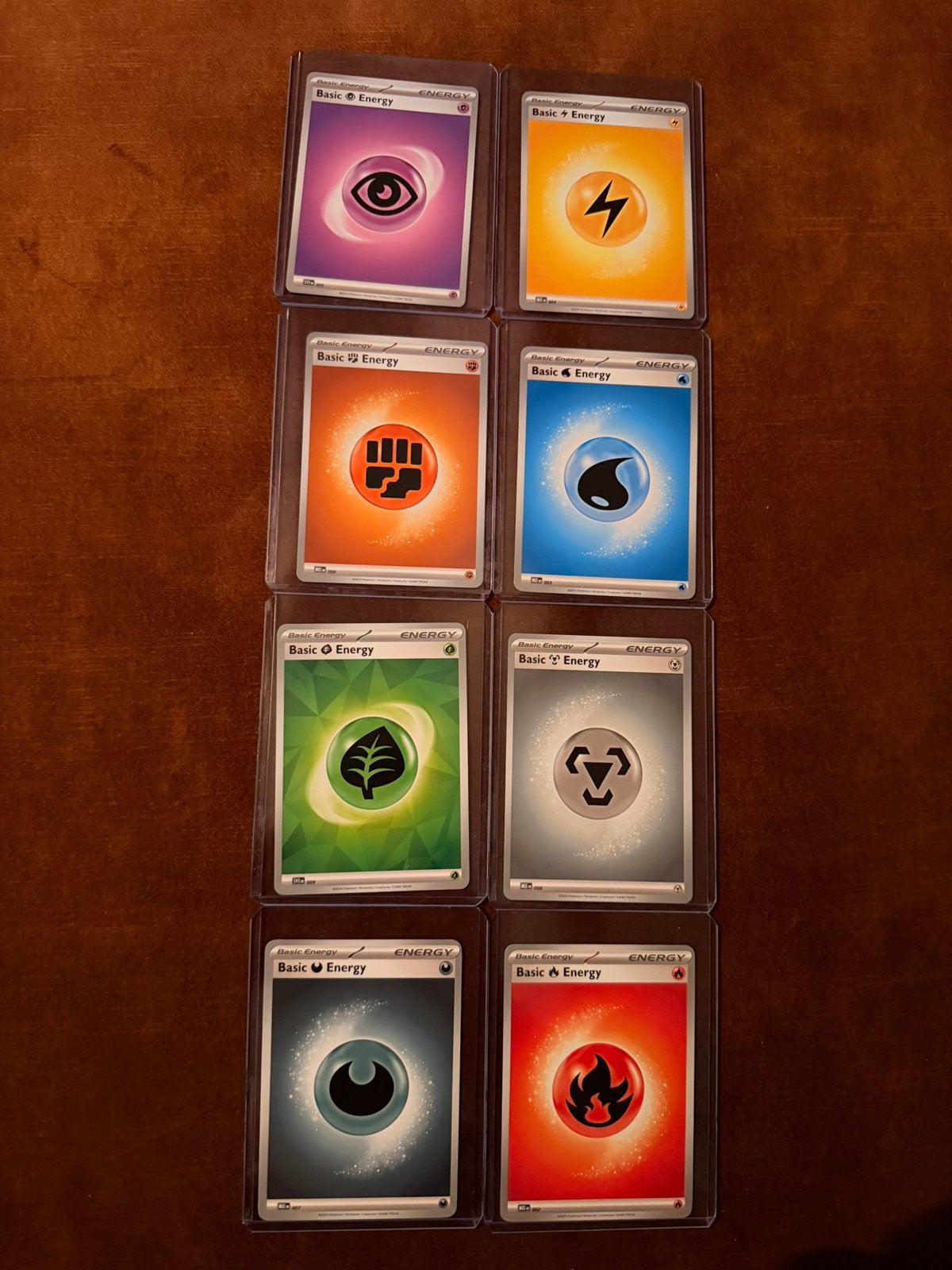 8 standaard (non-holo) Basic Energy kaarten van Pokémon., Verzenden, Nieuw, Meerdere kaarten