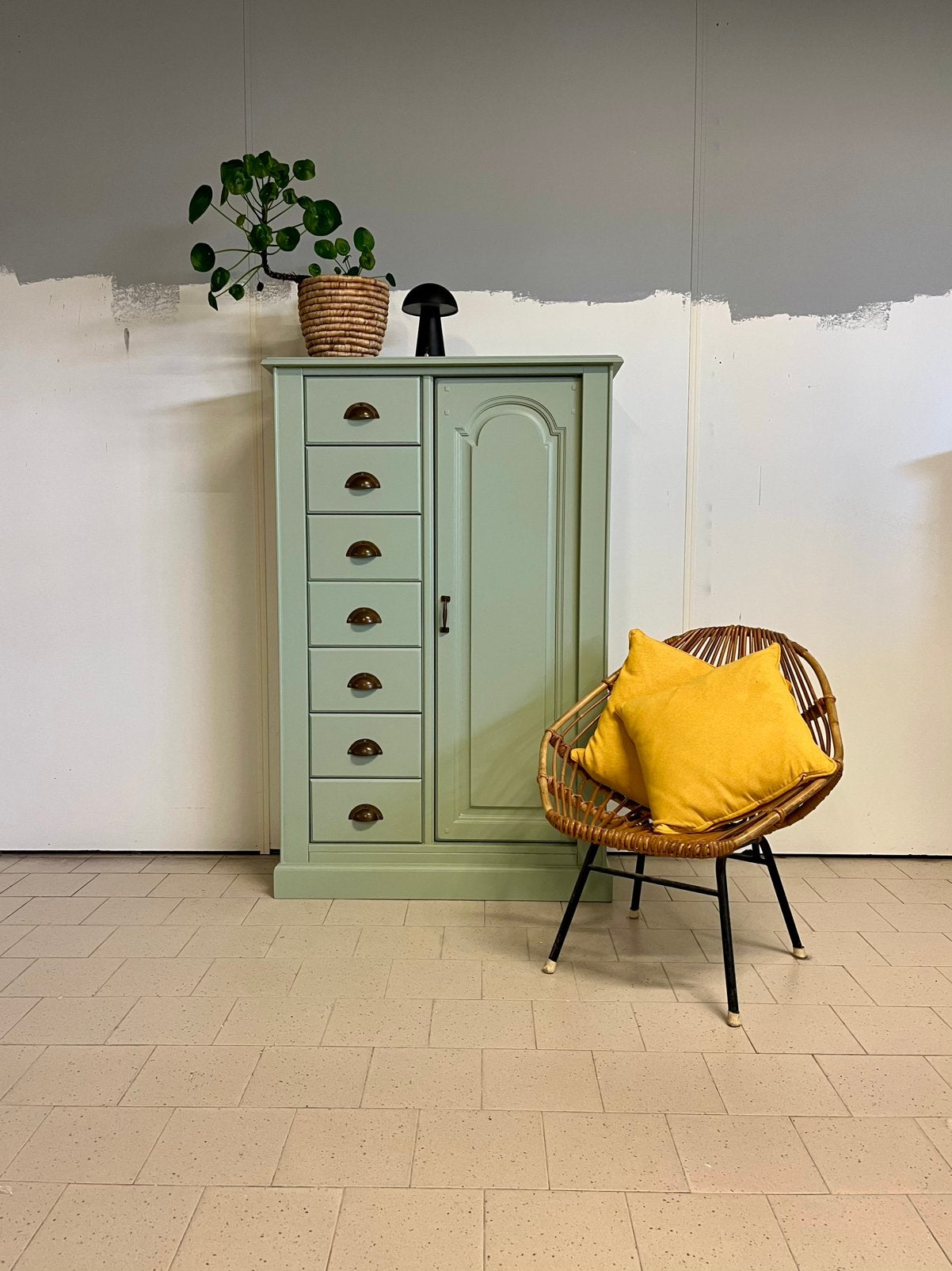 Vintage kledingkast | massief houten kinderkleding kast, Ophalen, Kast, 105 cm of meer, Zo goed als nieuw