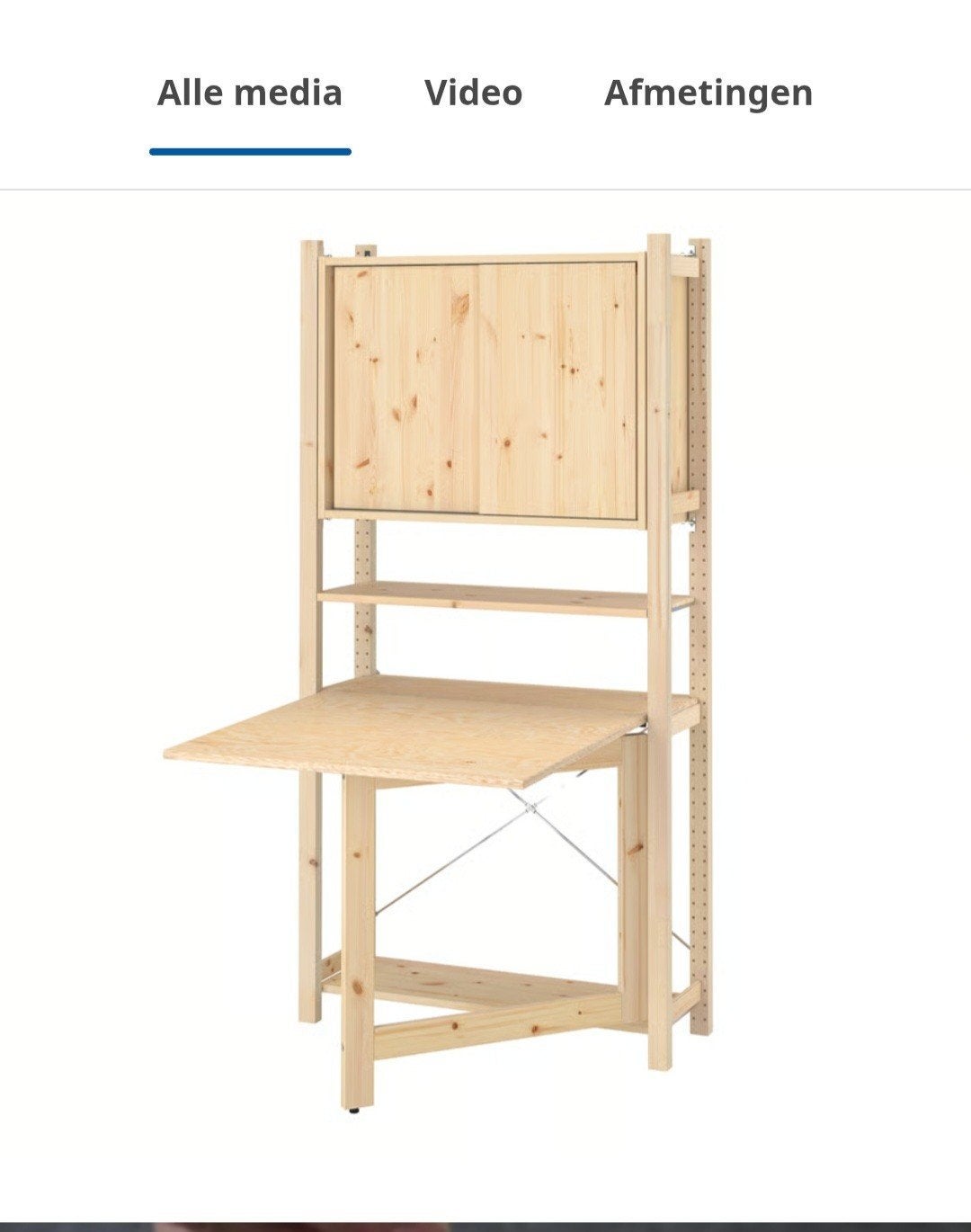 Ikea Ivar opbergsysteem met klaptafel, Ophalen, Zo goed als nieuw, Eén