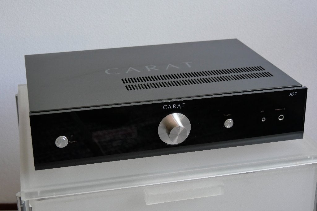 Carat A57 Mk2 geïntegreerde versterker, Audio, Tv en Foto, Gebruikt, 120 watt of meer, Stereo, Ophalen