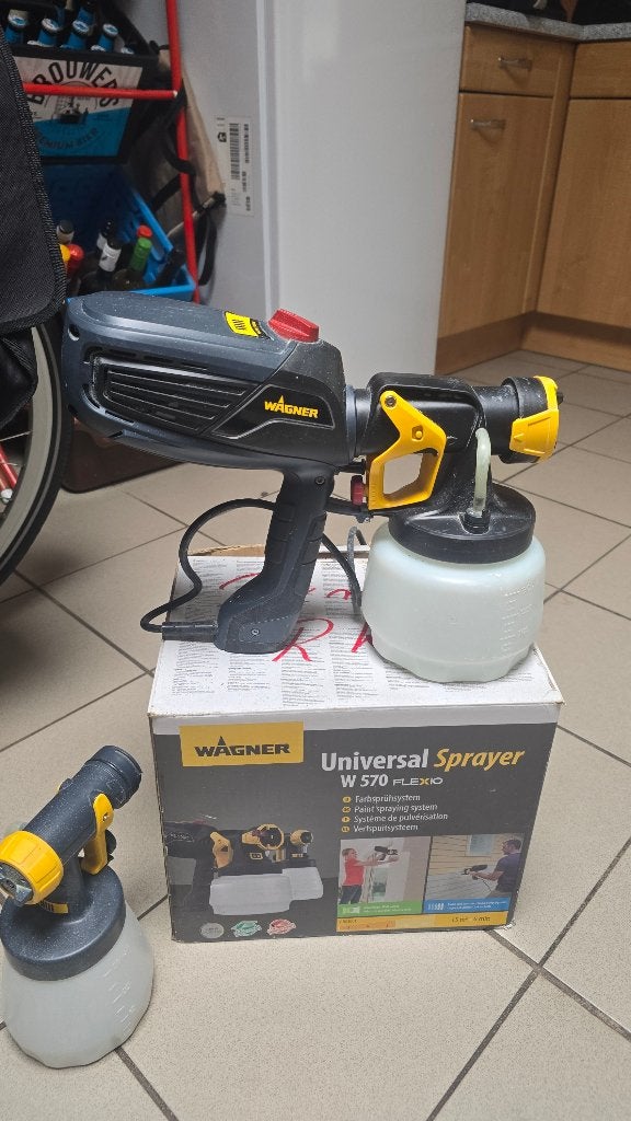 WAGNER Verspuiten W100 en W570, Ophalen, Gebruikt, Verfspuit of Verfpomp