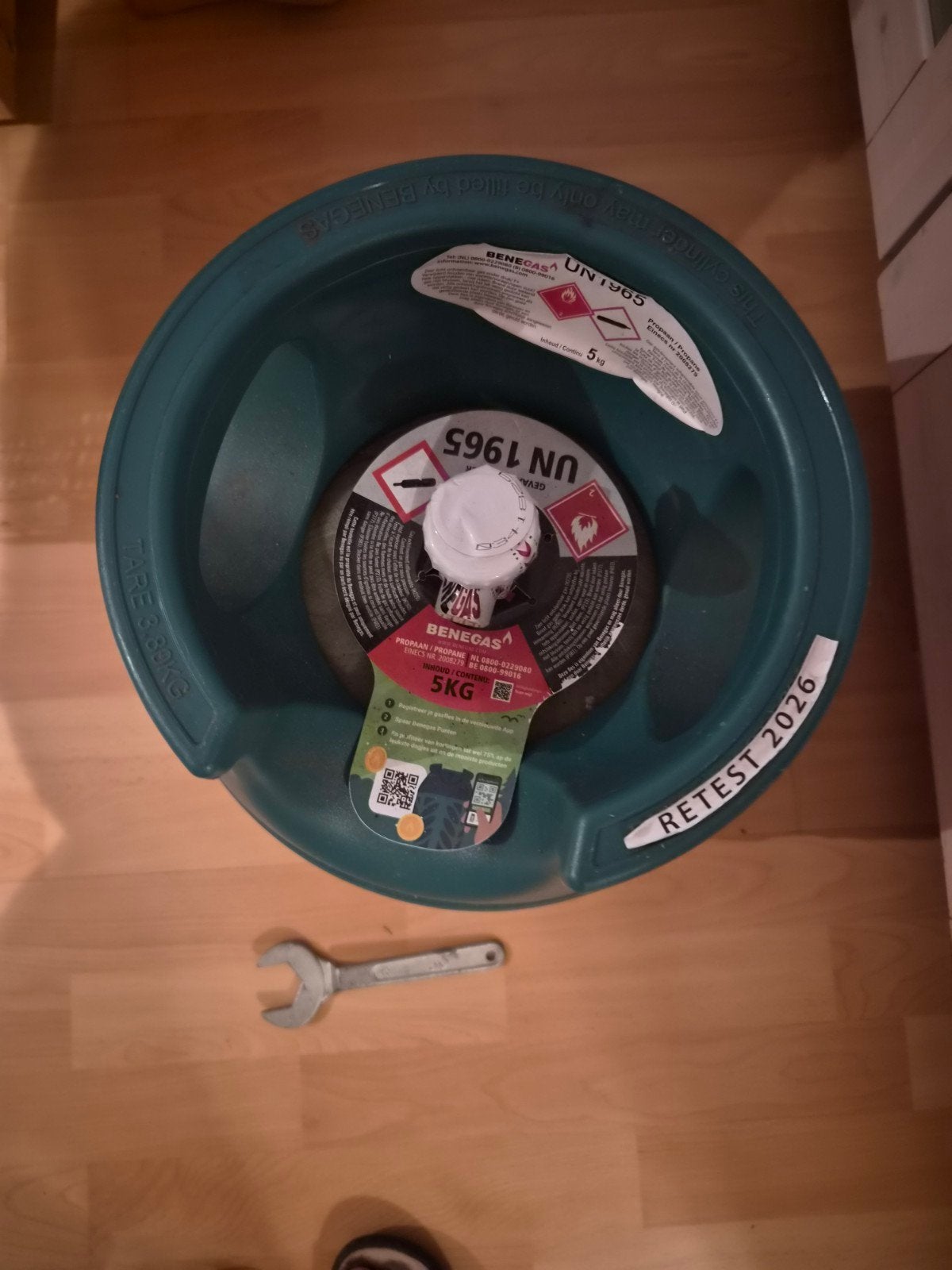 Nog niet gebruikte gasfles ,bonnen zijn erbij., Ophalen, Nieuw